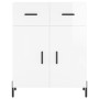 Aparador de madera contrachapada blanco brillante 69,5x34x90 cm de vidaXL, Aparadores - Ref: Foro24-827990, Precio: 103,75 €,...