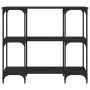 Mesa consola madera de ingeniería negra 102x35x90 cm en Mesas auxiliares | Comprar online en Foru.es