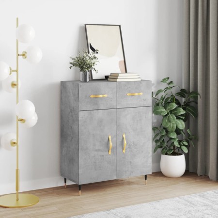 Aparador de madera de ingeniería gris hormigón 69,5x34x90 cm de vidaXL, Aparadores - Ref: Foro24-827960, Precio: 83,95 €, Des...