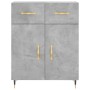 Aparador de madera de ingeniería gris hormigón 69,5x34x90 cm de vidaXL, Aparadores - Ref: Foro24-827960, Precio: 83,95 €, Des...
