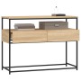Mesa consola madera de ingeniería roble Sonoma 100x40x75 cm en Mesas auxiliares | Comprar online en Foru.es