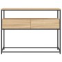 Mesa consola madera de ingeniería roble Sonoma 100x40x75 cm en Mesas auxiliares | Comprar online en Foru.es
