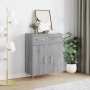 Aparador de madera de ingeniería gris Sonoma 69,5x34x90 cm de vidaXL, Aparadores - Ref: Foro24-827970, Precio: 86,14 €, Descu...