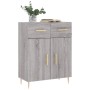 Aparador de madera de ingeniería gris Sonoma 69,5x34x90 cm de vidaXL, Aparadores - Ref: Foro24-827970, Precio: 86,14 €, Descu...