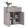 Aparador de madera de ingeniería gris Sonoma 69,5x34x90 cm de vidaXL, Aparadores - Ref: Foro24-827970, Precio: 86,14 €, Descu...