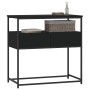 Mesa consola madera de ingeniería negra 75x40x75 cm en Mesas auxiliares | Comprar online en Foru.es