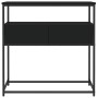 Mesa consola madera de ingeniería negra 75x40x75 cm en Mesas auxiliares | Comprar online en Foru.es
