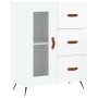 Aparador de madera contrachapada blanco brillante 69,5x34x90 cm de vidaXL, Aparadores - Ref: Foro24-828014, Precio: 102,40 €,...