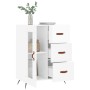 Aparador de madera contrachapada blanco brillante 69,5x34x90 cm de vidaXL, Aparadores - Ref: Foro24-828014, Precio: 102,40 €,...