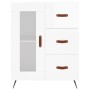 Aparador de madera contrachapada blanco brillante 69,5x34x90 cm de vidaXL, Aparadores - Ref: Foro24-828014, Precio: 102,40 €,...