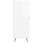 Aparador de madera contrachapada blanco brillante 69,5x34x90 cm de vidaXL, Aparadores - Ref: Foro24-828014, Precio: 102,40 €,...