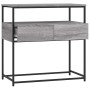 Mesa consola madera de ingeniería gris Sonoma 75x40x75 cm en Mesas auxiliares | Comprar online en Foru.es