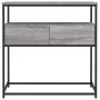 Mesa consola madera de ingeniería gris Sonoma 75x40x75 cm en Mesas auxiliares | Comprar online en Foru.es