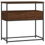 Mesa consola madera de ingeniería marrón roble 75x40x75 cm en Mesas auxiliares | Comprar online en Foru.es