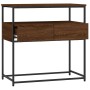 Mesa consola madera de ingeniería marrón roble 75x40x75 cm en Mesas auxiliares | Comprar online en Foru.es