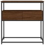 Mesa consola madera de ingeniería marrón roble 75x40x75 cm en Mesas auxiliares | Comprar online en Foru.es