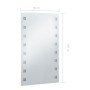 Espejo de pared de baño con LED 60x100 cm en Espejos | Comprar online en Foru.es