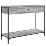 Mesa consola madera de ingeniería gris Sonoma 100x34,5x75 cm en Mesas auxiliares | Comprar online en Foru.es