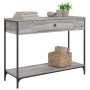 Mesa consola madera de ingeniería gris Sonoma 100x34,5x75 cm en Mesas auxiliares | Comprar online en Foru.es