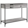 Mesa consola madera de ingeniería gris Sonoma 100x34,5x75 cm en Mesas auxiliares | Comprar online en Foru.es