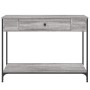 Mesa consola madera de ingeniería gris Sonoma 100x34,5x75 cm en Mesas auxiliares | Comprar online en Foru.es