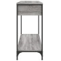 Mesa consola madera de ingeniería gris Sonoma 100x34,5x75 cm en Mesas auxiliares | Comprar online en Foru.es