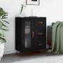Aparador de madera de ingeniería negro 69,5x34x90 cm de vidaXL, Aparadores - Ref: Foro24-828013, Precio: 96,91 €, Descuento: %