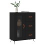 Aparador de madera de ingeniería negro 69,5x34x90 cm de vidaXL, Aparadores - Ref: Foro24-828013, Precio: 96,91 €, Descuento: %