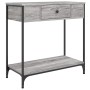 Mesa consola madera de ingeniería gris Sonoma 75x34,5x75 cm en Mesas auxiliares | Comprar online en Foru.es