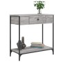 Mesa consola madera de ingeniería gris Sonoma 75x34,5x75 cm en Mesas auxiliares | Comprar online en Foru.es