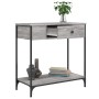 Mesa consola madera de ingeniería gris Sonoma 75x34,5x75 cm en Mesas auxiliares | Comprar online en Foru.es