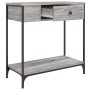 Mesa consola madera de ingeniería gris Sonoma 75x34,5x75 cm en Mesas auxiliares | Comprar online en Foru.es