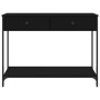 Mesa consola madera de ingeniería negra 100x34,5x75 cm en Mesas auxiliares | Comprar online en Foru.es