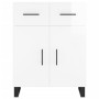 Aparador de madera contrachapada blanco brillante 69,5x34x90 cm de vidaXL, Aparadores - Ref: Foro24-828006, Precio: 101,49 €,...