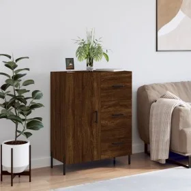 Aparador de madera de ingeniería marrón roble 69,5x34x90 cm de vidaXL, Aparadores - Ref: Foro24-827931, Precio: 108,11 €, Des...