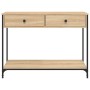 Mesa consola madera de ingeniería roble Sonoma 100x34,5x75 cm en Mesas auxiliares | Comprar online en Foru.es