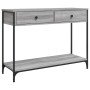 Mesa consola madera de ingeniería gris Sonoma 100x34,5x75 cm en Mesas auxiliares | Comprar online en Foru.es