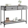 Mesa consola madera de ingeniería gris Sonoma 100x34,5x75 cm en Mesas auxiliares | Comprar online en Foru.es