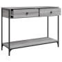 Mesa consola madera de ingeniería gris Sonoma 100x34,5x75 cm en Mesas auxiliares | Comprar online en Foru.es