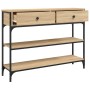 Mesa consola madera de ingeniería roble Sonoma 100x25x75 cm en Mesas auxiliares | Comprar online en Foru.es