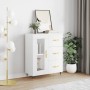 Aparador de madera de ingeniería blanco 69,5x34x90 cm de vidaXL, Aparadores - Ref: Foro24-828020, Precio: 83,93 €, Descuento: %