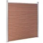Valla de jardín de WPC marrón 353x186 cm de vidaXL, Paneles de vallas - Ref: Foro24-3053207, Precio: 609,92 €, Descuento: %