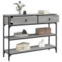 Mesa consola madera de ingeniería gris Sonoma 100x25x75 cm en Mesas auxiliares | Comprar online en Foru.es