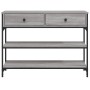 Mesa consola madera de ingeniería gris Sonoma 100x25x75 cm en Mesas auxiliares | Comprar online en Foru.es