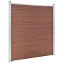 Valla de jardín de WPC marrón 353x186 cm de vidaXL, Paneles de vallas - Ref: Foro24-3053207, Precio: 609,92 €, Descuento: %