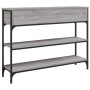 Mesa consola madera de ingeniería gris Sonoma 100x25x75 cm en Mesas auxiliares | Comprar online en Foru.es