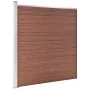 Valla de jardín de WPC marrón 353x186 cm de vidaXL, Paneles de vallas - Ref: Foro24-3053207, Precio: 609,92 €, Descuento: %