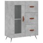 Aparador de madera de ingeniería gris hormigón 69,5x34x90 cm de vidaXL, Aparadores - Ref: Foro24-828016, Precio: 69,13 €, Des...