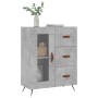 Aparador de madera de ingeniería gris hormigón 69,5x34x90 cm de vidaXL, Aparadores - Ref: Foro24-828016, Precio: 69,13 €, Des...
