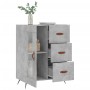 Aparador de madera de ingeniería gris hormigón 69,5x34x90 cm de vidaXL, Aparadores - Ref: Foro24-828016, Precio: 69,13 €, Des...
